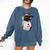 Girls I Heart Mom Love Mama Boston Terrier Dog Lover Comfort Colors Sweatshirt Denim
