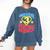 Grade 3 Super Squad Superhero Teacher Team Men Women Girls Kids Comfort Colors Sweatshirt Denim