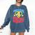 Grade 4 Super Squad Superhero Teacher Team Comfort Colors Sweatshirt Denim