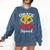 Grade K Super Squad Superhero Kindergarten Teacher Team Comfort Colors Sweatshirt Denim