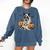 Halloween Boston Terrier Ghost Comfort Colors Sweatshirt Denim