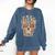 Halloween Costume Skull Boston Terrier Dog Lover For Men Women Kids Comfort Colors Sweatshirt Denim