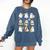Halloween Ghost Music Teacher Playing Instruments Comfort Colors Sweatshirt Denim