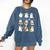 Halloween Ghost Playing Musical Instruments Music Teacher Comfort Colors Sweatshirt Denim Halloween Ghost Playing Musical Instruments Music Teacher Comfort Colors Sweatshirt Denim