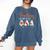 Halloween Ghost Teachers Teaching My Boos Costume Women Men Comfort Colors Sweatshirt Denim