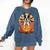 Halloween Retro Boston Terrier Comfort Colors Sweatshirt Denim