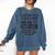 Halloween Statistics Teacher Prisoner Costume Comfort Colors Sweatshirt Denim