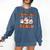 Halloween Teacher Ghosts Trick Or Teach Retro Costume Women Comfort Colors Sweatshirt Denim Halloween Teacher Ghosts Trick Or Teach Retro Costume Women Comfort Colors Sweatshirt Denim