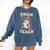 Halloween Teacher Shirts Women School Trick Or Teach Groovy Comfort Colors Sweatshirt Denim