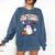 Halloween Teacher Trade Students For Candy Costume Women Comfort Colors Sweatshirt Denim Halloween Teacher Trade Students For Candy Costume Women Comfort Colors Sweatshirt Denim