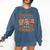 Hangin With My Cookies Gingerbread Women Christmas Teacher Comfort Colors Sweatshirt Denim