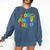 Happy 100th Day Of School 100 Days Brighter Girls Teacher Comfort Colors Sweatshirt Denim