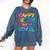 Happy 100th Day Of School Teacher Student 100 Days Tie Dye Men Women Kids Comfort Colors Sweatshirt Denim