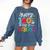 Happy 100th Day Of School Teachers 100 Days Of School Kids Comfort Colors Sweatshirt Denim Happy 100th Day Of School Teachers 100 Days Of School Kids Comfort Colors Sweatshirt Denim