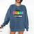 Happy Friyay Teacher School Friday Weekend Vibes Comfort Colors Sweatshirt Denim Happy Friyay Teacher School Friday Weekend Vibes Comfort Colors Sweatshirt Denim