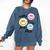 Happy To See Your Face Smile Face Teacher Back To School Comfort Colors Sweatshirt Denim Happy To See Your Face Smile Face Teacher Back To School Comfort Colors Sweatshirt Denim