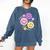 Happy To See Your Face Teacher Flower Back To School Comfort Colors Sweatshirt Denim Happy To See Your Face Teacher Flower Back To School Comfort Colors Sweatshirt Denim