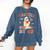 Haunted By 67 Boo Ghost Teacher 6 7 Halloween Costume Comfort Colors Sweatshirt Denim