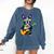 Hawaiian Boston Terrier & Pineapple Ukulele Summer Vacation Comfort Colors Sweatshirt Denim