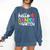 Hello Kindergarten Team Kinder Back To School Teacher Kids Comfort Colors Sweatshirt Denim