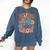 Helping Little Minds Grow Teacher First Day Back To School Comfort Colors Sweatshirt Denim