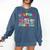 Helping Little Minds Grow Teacher Life Back To School Comfort Colors Sweatshirt Denim