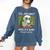 I'Ll Just Wait Until It's Quiet Sarcastic Teacher Comfort Colors Sweatshirt Denim