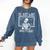 Ill Just Wait Until Its Quiet Teacher Lazy Halloween Costume Comfort Colors Sweatshirt Denim