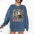 Inclusion Isnt Scary Halloween Skeleton Ghost Sped Teacher Comfort Colors Sweatshirt Denim