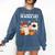 It's A Bootiful Day To Make Art Groovy Art Teacher Halloween Comfort Colors Sweatshirt Denim