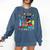 It's A Good-Day To Teach Tiny Humans Pre-K Cat Teacher Lover Comfort Colors Sweatshirt Denim