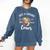 Just A Teacher Who Loves Cows Shirt Cute Highland Cow Comfort Colors Sweatshirt Denim