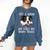 Just a Woman Who Loves Her Boston Terrier Cute Dog Mom Comfort Colors Sweatshirt Denim