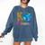 K Is For Kindergarten Teacher Tie Dye Back To School Kinder For Men Women Girls Kids Comfort Colors Sweatshirt Denim