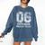 Kids Hello Sixth Back To School 6th Grade Dream Team Teacher Comfort Colors Sweatshirt Denim
