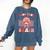 Kiss Your Brain Valentines Test Day Teacher Squad Kids Comfort Colors Sweatshirt Denim