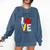 Let All That You Do Be Done In Love Christian Teacher Comfort Colors Sweatshirt Denim