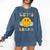 Let's Learn Today Smile Face Back To School For Teacher Kids Comfort Colors Sweatshirt Denim