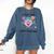 Little Miss Stem Teacher Comfort Colors Sweatshirt Denim