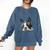 Love Is Boston Terrier Bostie Comfort Colors Sweatshirt Denim