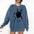 I Love My Boston Terrier Dog With Heart Comfort Colors Sweatshirt Denim