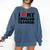 I Love My English Teacher Heart English Language Teachers For Men Women Kids Comfort Colors Sweatshirt Denim
