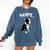 Love NOPE Boston Terrier Dog Lover Comfort Colors Sweatshirt Denim