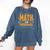 Math Is My Superpower Math Teacher Student Comfort Colors Sweatshirt Denim