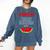 Math Watermelon Calculation Joke Teacher Student Comfort Colors Sweatshirt Denim