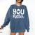 You Matter Teacher Kindness Child Counselor Heart Love Men Women Kids Comfort Colors Sweatshirt Denim