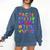 Monster ABC Cute Alphabet Halloween Teacher Costume Kids Comfort Colors Sweatshirt Denim Monster ABC Cute Alphabet Halloween Teacher Costume Kids Comfort Colors Sweatshirt Denim