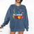 Ms Johnson Personalized Name Back To School Teacher For Men Women Kids Comfort Colors Sweatshirt Denim
