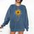 Music Teacher Shirt Sunflower Music Notes Musician Singer Comfort Colors Sweatshirt Denim