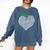 NC Red For Ed North Carolina Proud Teacher Apple T-Shirt Comfort Colors Sweatshirt Denim